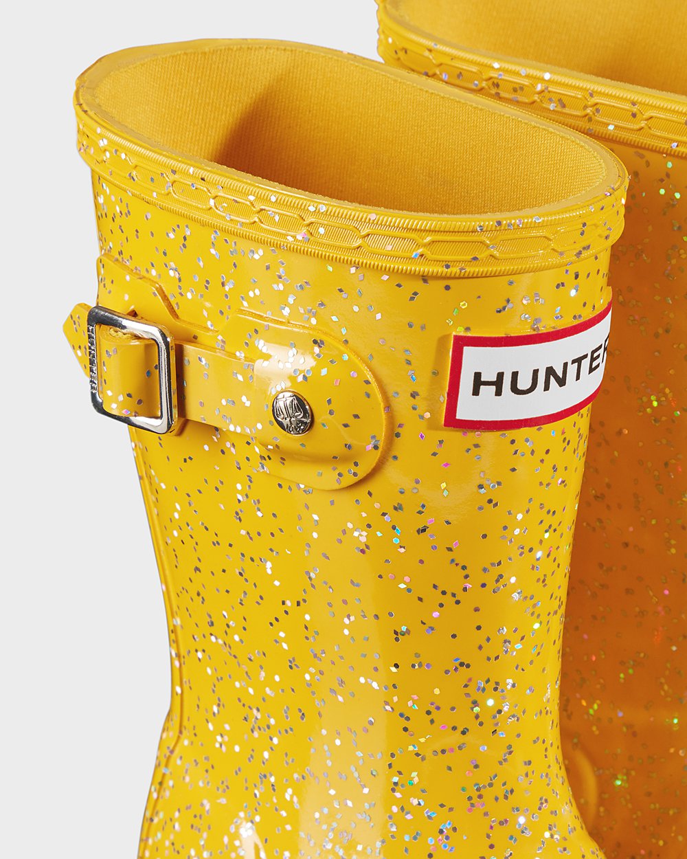 Botas De Agua Hunter Niños Original Little Giant Glitter - Amarillo - Argentina 7529AKRCF